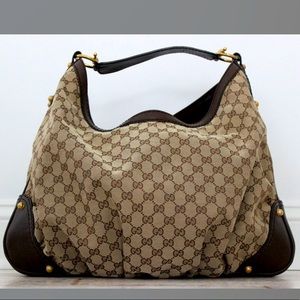 AUTHENTIC Vintage Gucci Large Jockey Hobo Handbag